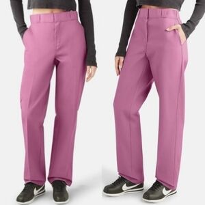 NWT Dickies 874 Original Fit Pants In Rose Pink Size Woman's 2